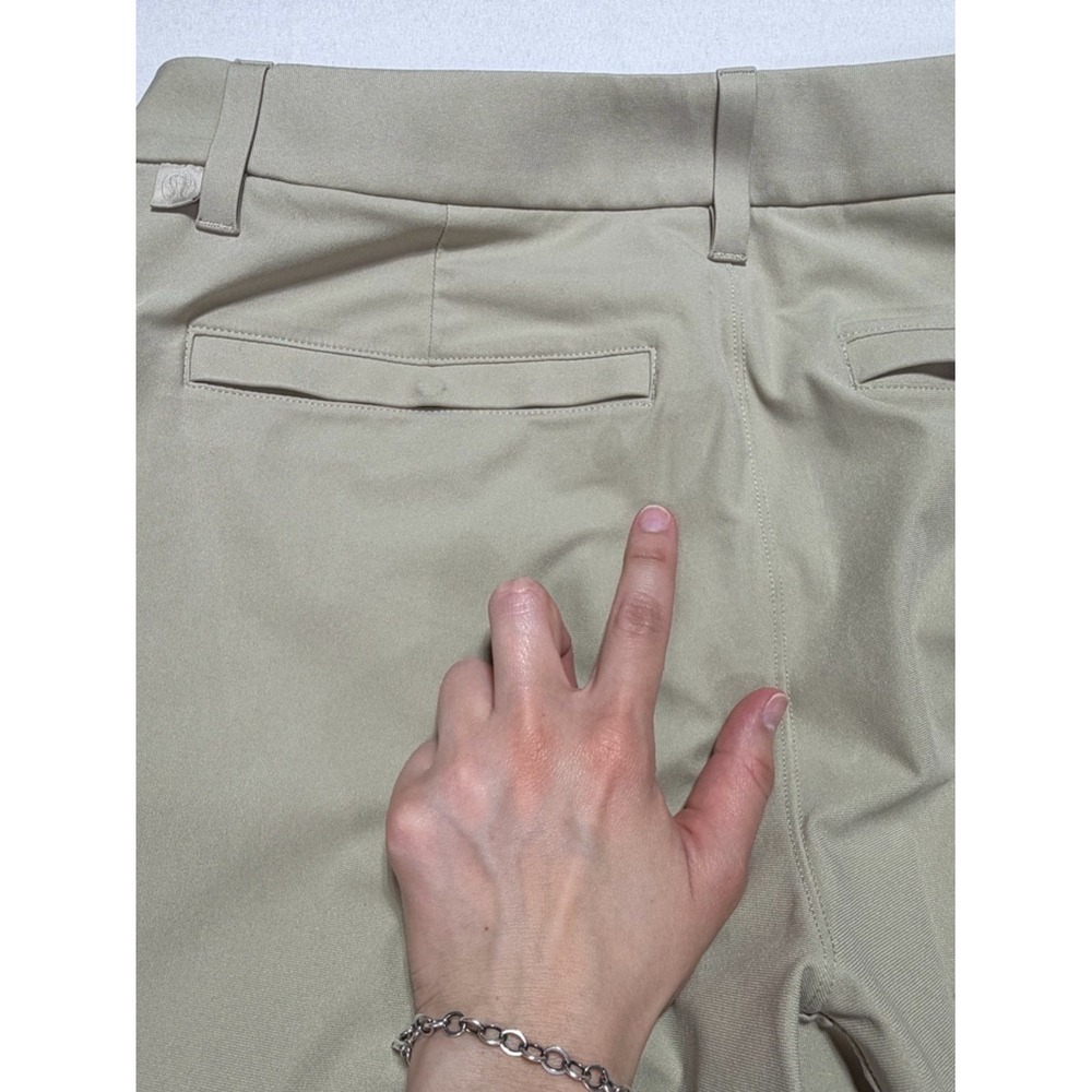 Lululemon ABC Classic-Fit Trouser Wrapstreme Pant 32 Khaki Tan Chino Casual - Picture 6 of 7